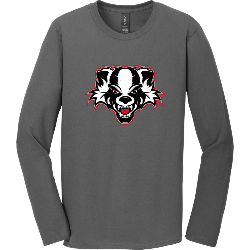 Scary Badgers Softstyle Long Sleeve T-Shirt