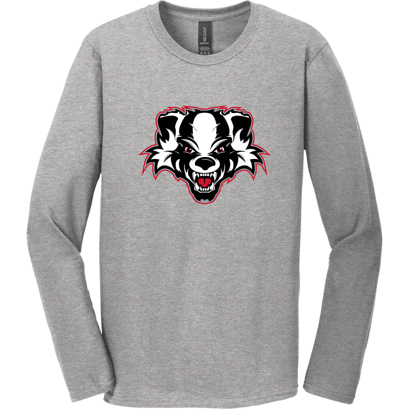 Scary Badgers Softstyle Long Sleeve T-Shirt