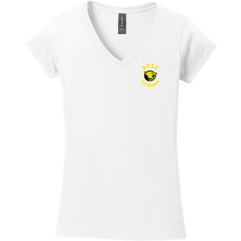 Chester County Softstyle Ladies Fit V-Neck T-Shirt