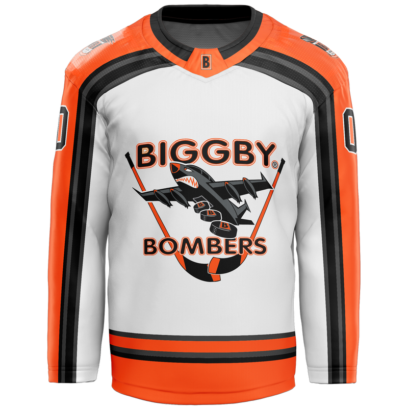 Biggby Coffee Hockey Club Tier 2 Bombers Youth Player Sublimated Jersey
