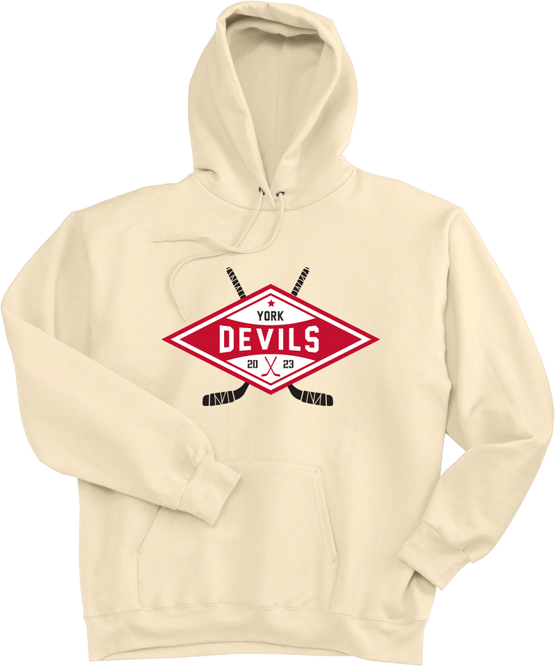 York Devils Ultimate Cotton - Pullover Hooded Sweatshirt