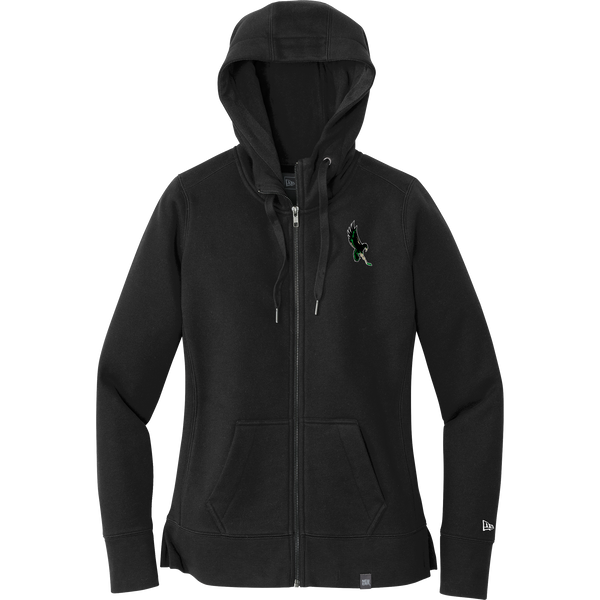 Wilmington Nighthawks New Era Ladies French Terry Full-Zip Hoodie