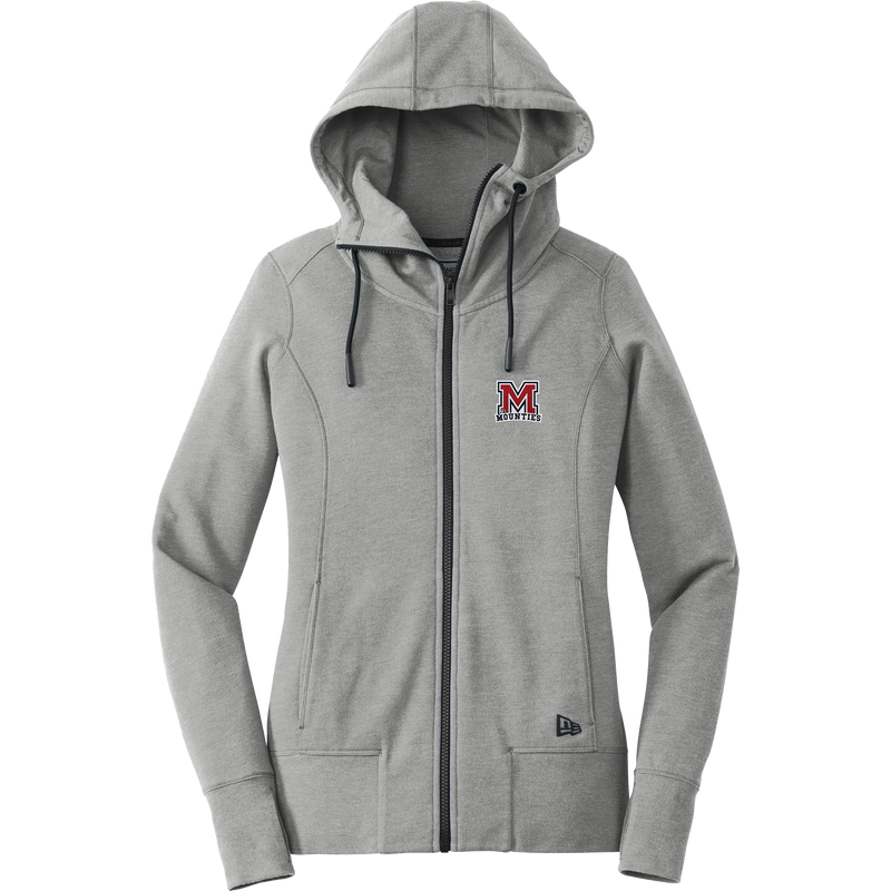 Jr. Mounties New Era Ladies Tri-Blend Fleece Full-Zip Hoodie