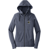 Delaware Jr. Blue Hens New Era Ladies Tri-Blend Fleece Full-Zip Hoodie