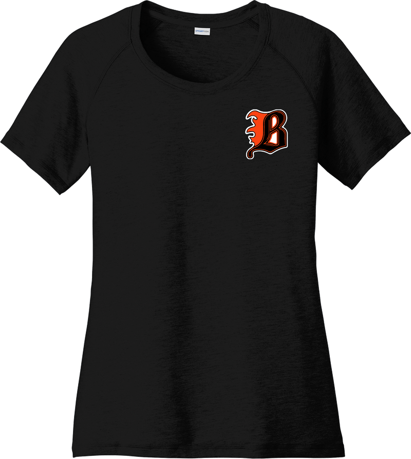 Philadelphia Blazers Ladies PosiCharge Tri-Blend Wicking Scoop Neck Raglan Tee