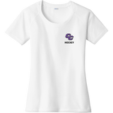 Curry College Ladies PosiCharge Tri-Blend Wicking Scoop Neck Raglan Tee