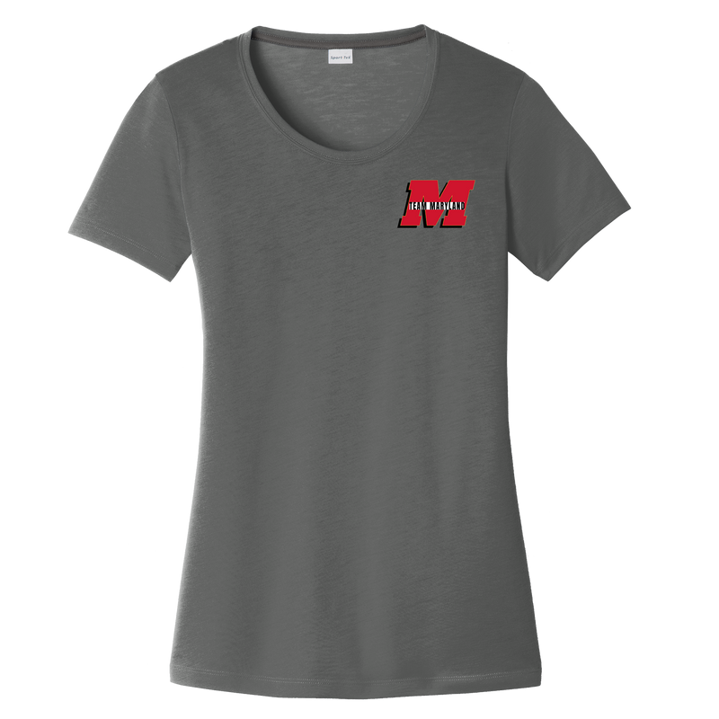 Team Maryland Ladies PosiCharge Competitor Cotton Touch Scoop Neck Tee