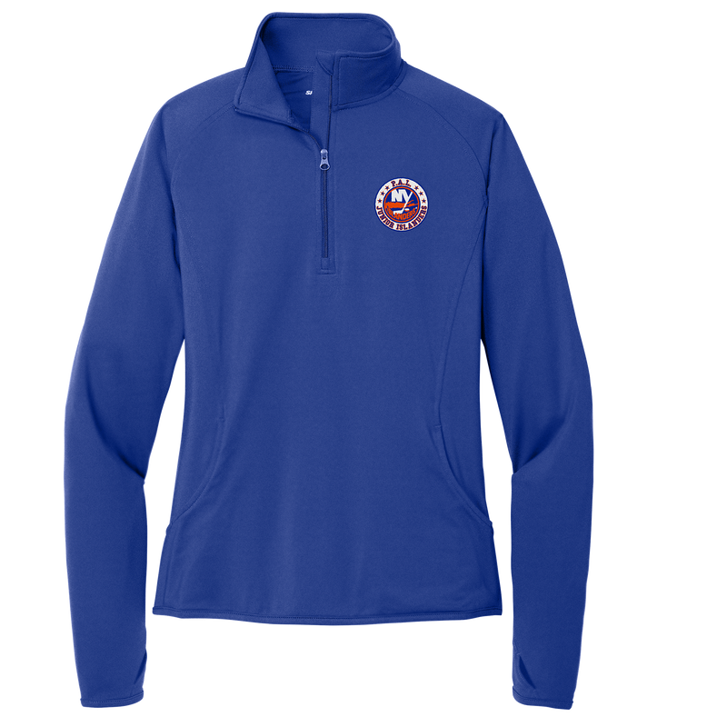 PAL Jr. Islanders Ladies Sport-Wick Stretch 1/4-Zip Pullover