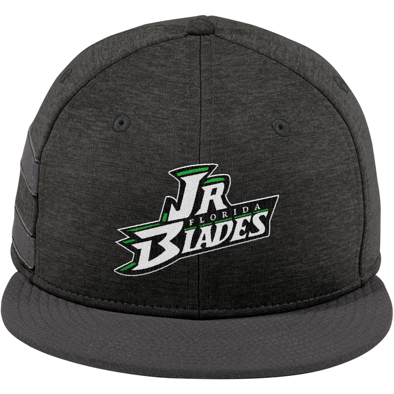 Junior Blades New Era Shadow Heather Striped Flat Bill Snapback Cap