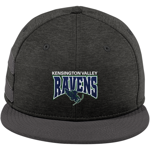 Kensington Valley Ravens New Era Shadow Heather Striped Flat Bill Snapback Cap