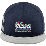 Secaucus Patriots New Era Shadow Heather Striped Flat Bill Snapback Cap