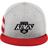 CT Oil Kings New Era Shadow Heather Striped Flat Bill Snapback Cap