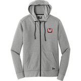 CT Whalers Tier 1 New Era Tri-Blend Fleece Full-Zip Hoodie