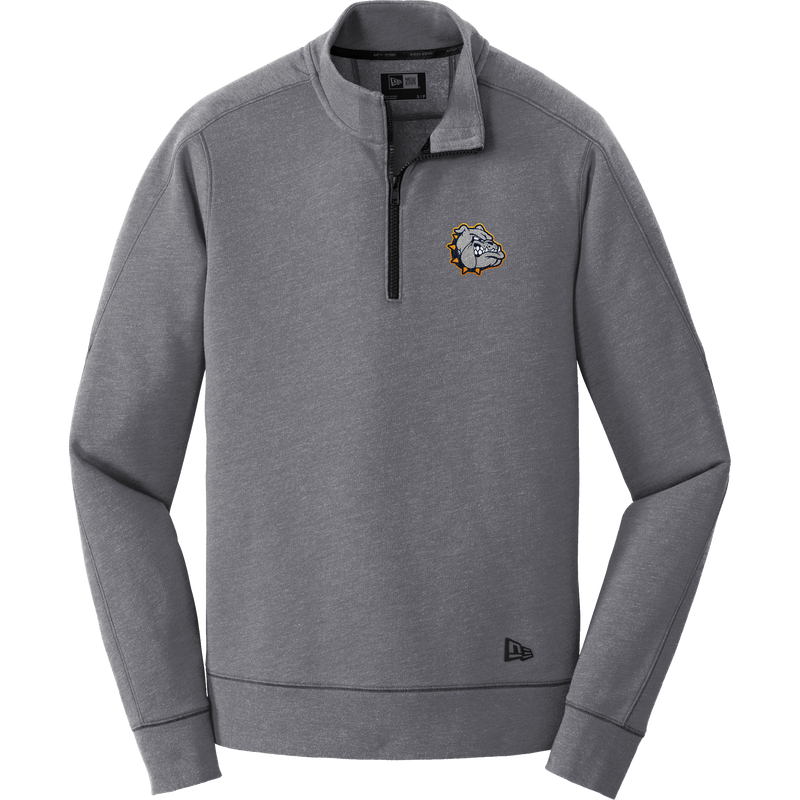 Chelsea Bulldogs New Era Tri-Blend Fleece 1/4-Zip Pullover