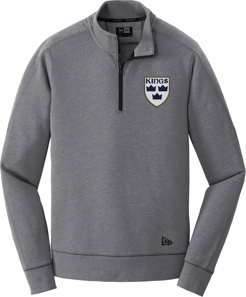 North Jersey Kings New Era Tri-Blend Fleece 1/4-Zip Pullover