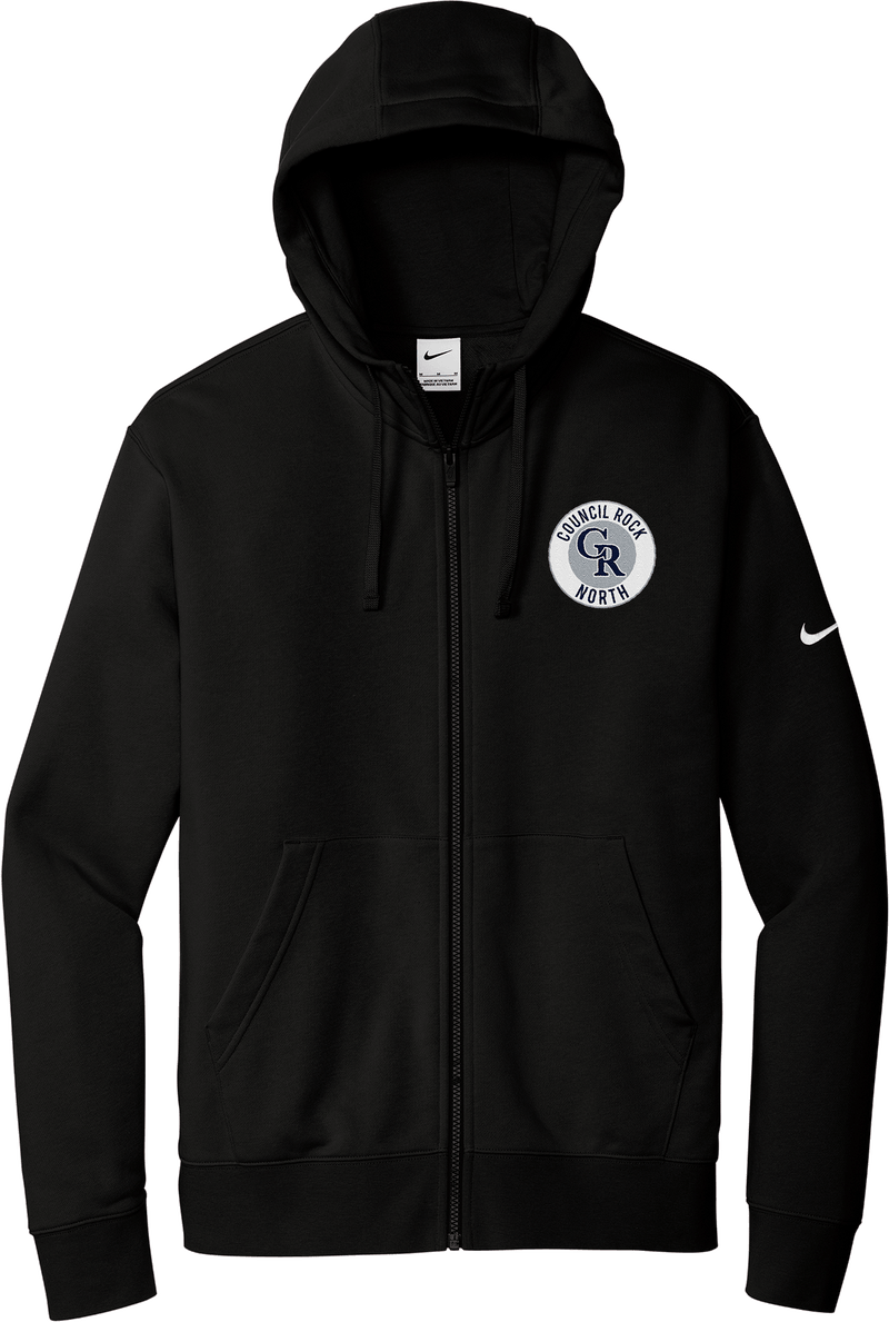 Council Rock North Nike Club Fleece Sleeve Swoosh Full-Zip Hoodie