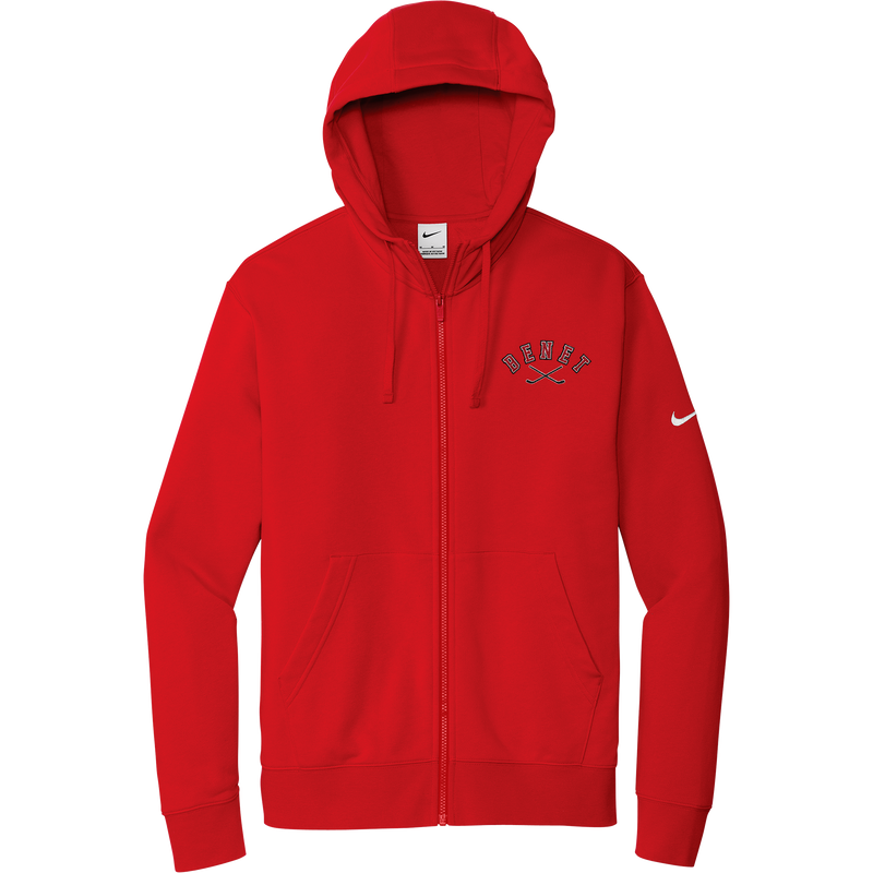 Benet Hockey Nike Club Fleece Sleeve Swoosh Full-Zip Hoodie