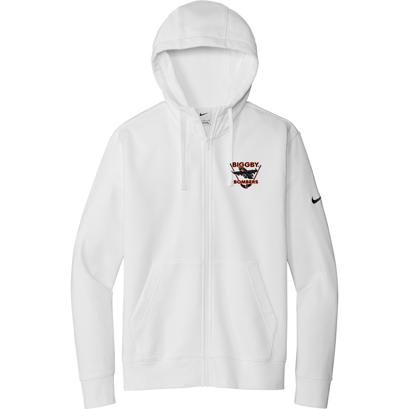 Biggby Bombers Nike Club Fleece Sleeve Swoosh Full-Zip Hoodie