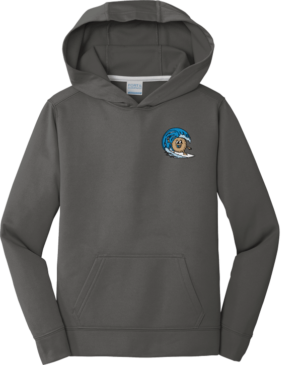 BagelEddi's Youth Performance Fleece Pullover Hooded Sweatshirt