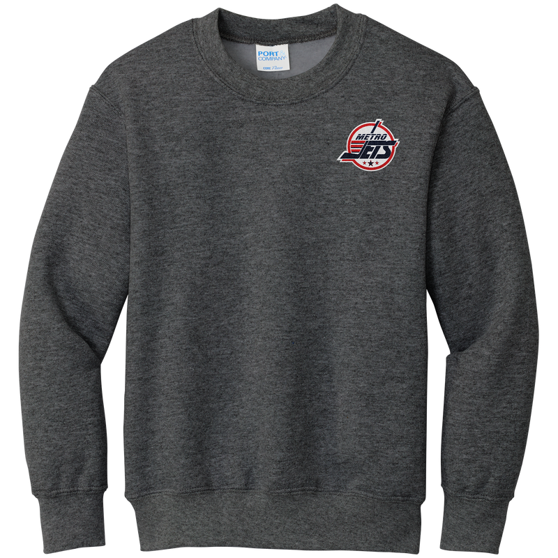 Metro Jets Youth Core Fleece Crewneck Sweatshirt