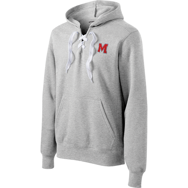 Mount St. Charles Lace Up Pullover Hooded Sweatshirt