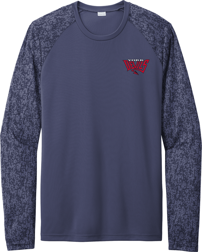 York Devils Long Sleeve Digi Camo Tee