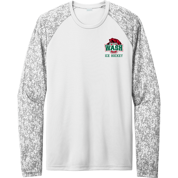 Wash U Long Sleeve Digi Camo Tee