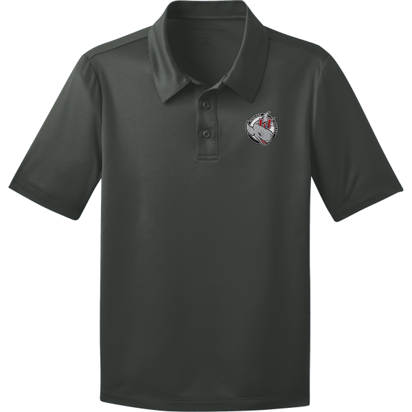 CT Whalers Tier 2 Youth Silk Touch Performance Polo