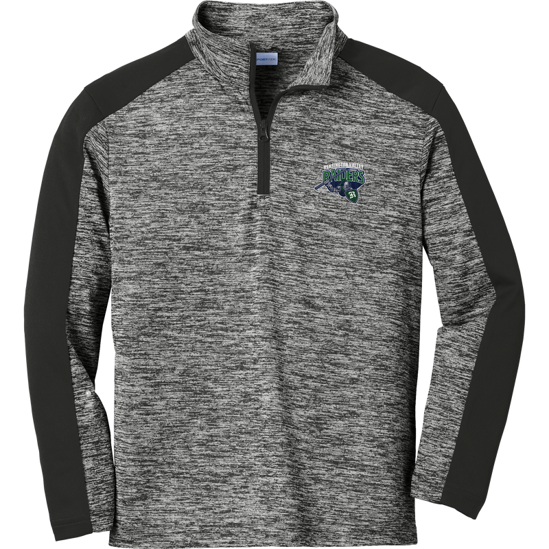 Kensington Valley Raiders Youth PosiCharge Electric Heather Colorblock 1/4-Zip Pullover